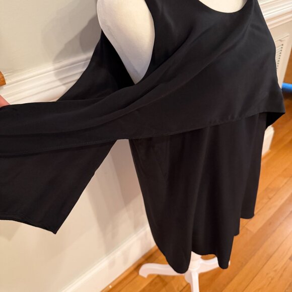 Askari 100% Silk Cold Shoulder Top - Medium - Picture 2 of 8